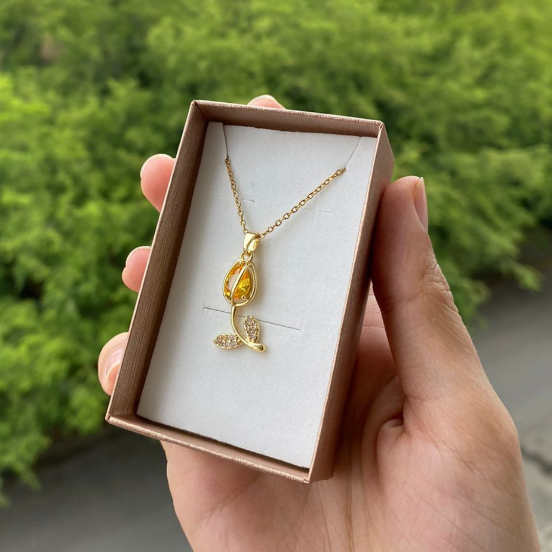 Collar Tulipán Dorado