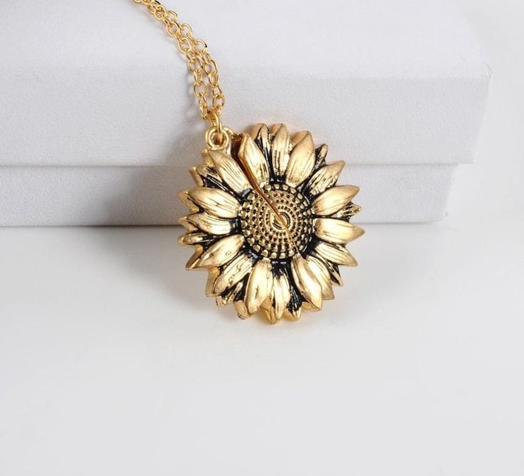 Collar Girasol Dorado "Sunshine"