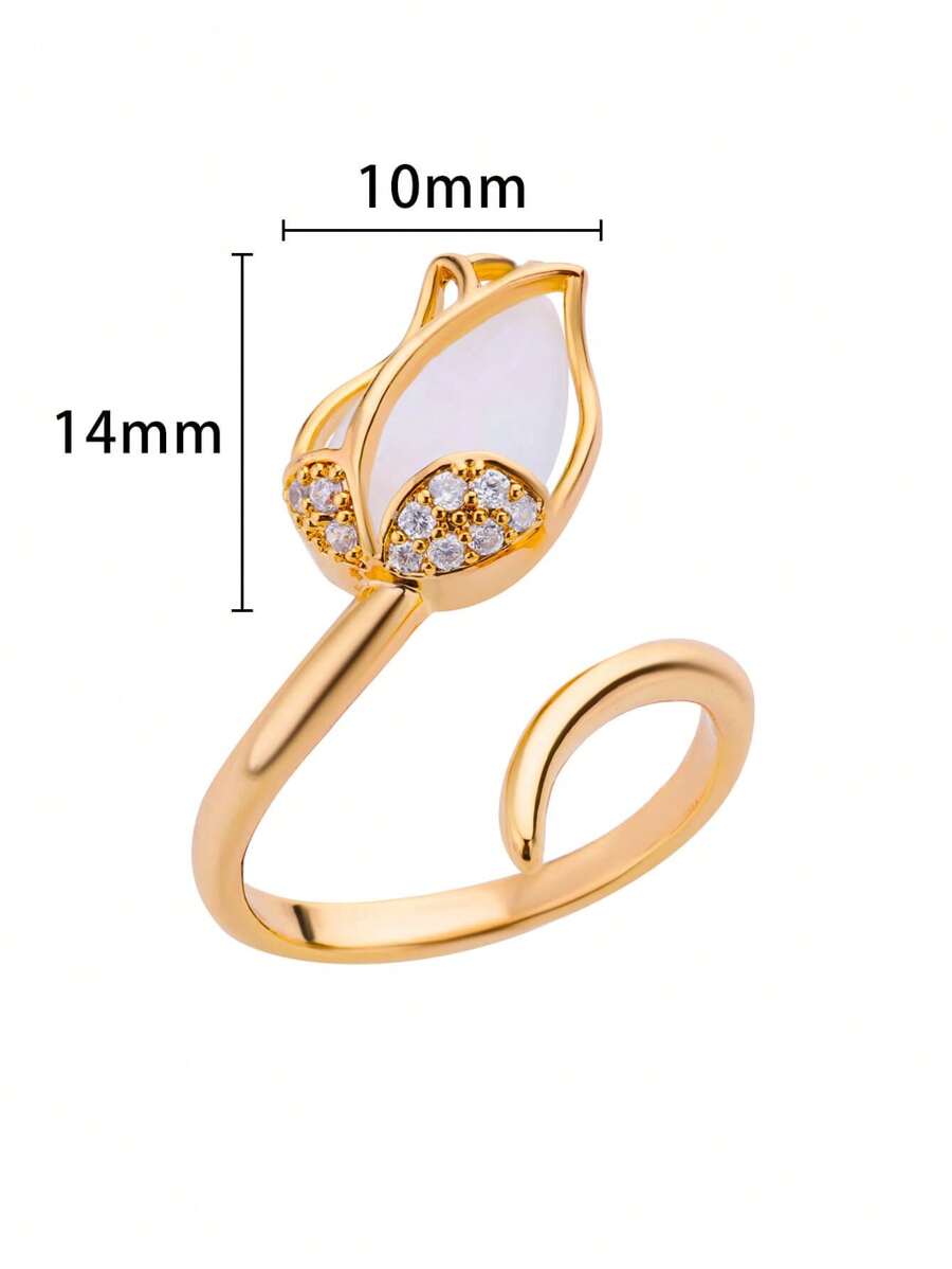 Anillo Tulipán + Caja de Regalo