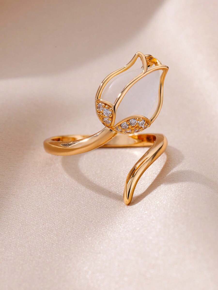 Anillo Tulipán + Caja de Regalo