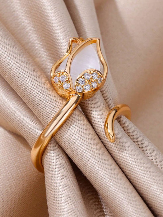 Anillo Tulipán + Caja de Regalo