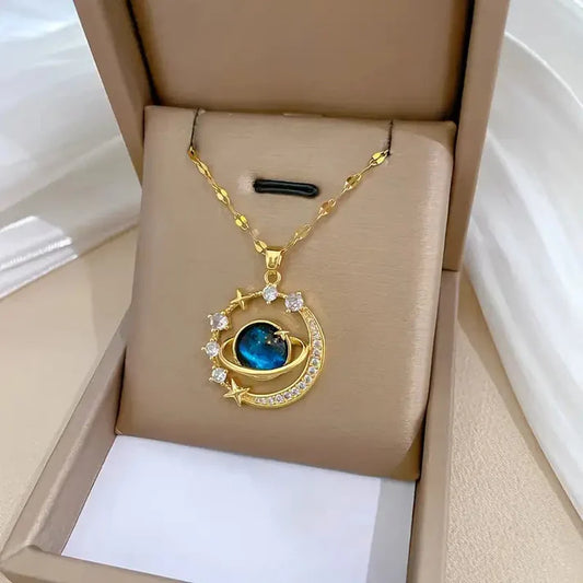 Collar Luna de Saturno