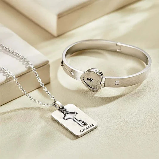 Set Collar y Pulsera Llave de Amor