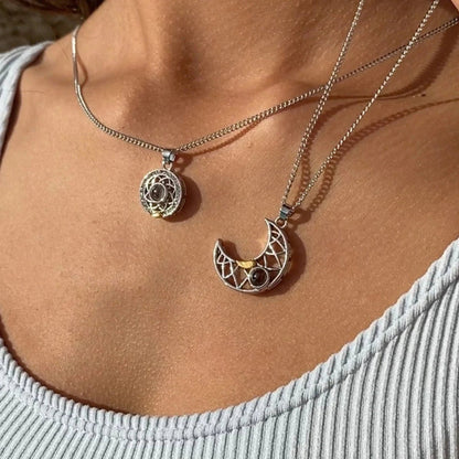 Collares simbólicos Sol Y Luna con Proyección secreta